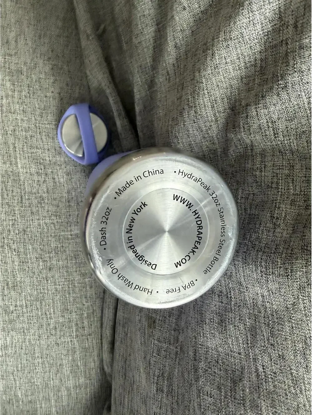 Hydrapeak Dash Water Bottle Purple Stainless Steel Insulated 32 Oz BPA Free